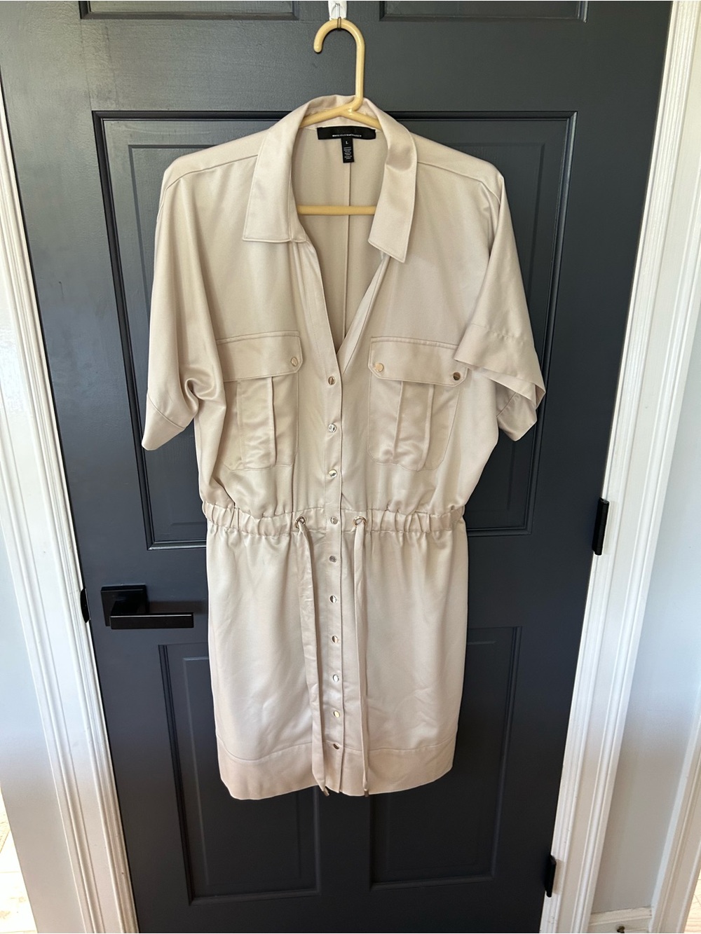 White House Black Market Matte Jersey Utility Jumpsuit - Picture 5 of 8